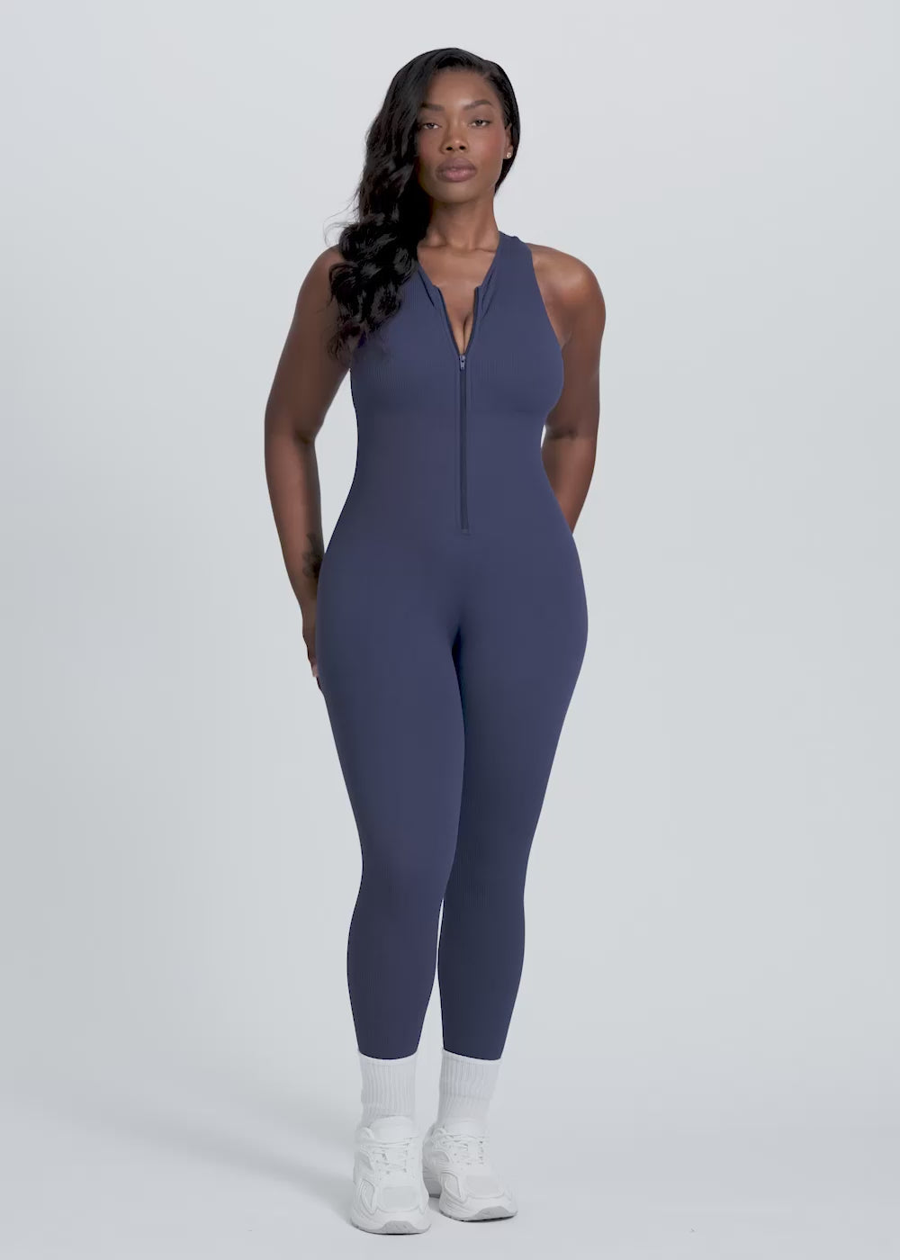 Front Zip Jumpsuit