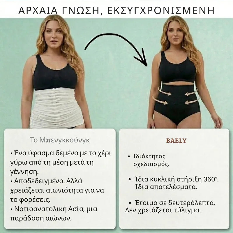 Ψηλόμεσο Εσώρουχο Σύσφιξης για την Περίοδο Μετά τον Τοκετό και την Εμμηνόπαυση