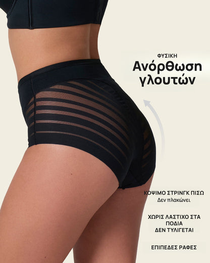 Κιλότα σύσφιξης ψηλόμεση με δαντέλα